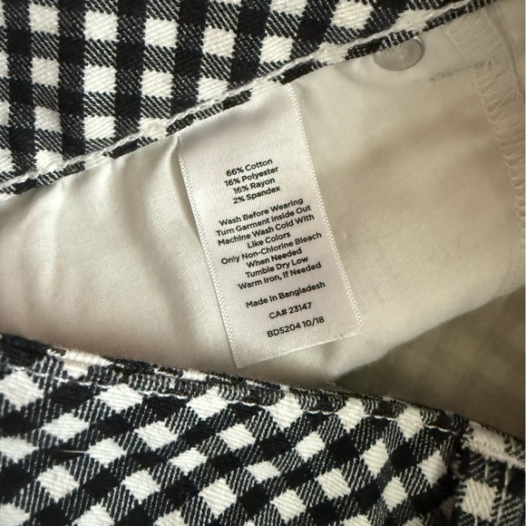 Talbots Size 2 Petite Black & White Gingham Skirt - Picture 6 of 6